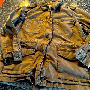 Army green four pocket jacket for women size medium